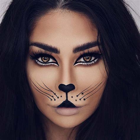 cute simple cat makeup|kitty cat makeup for halloween.